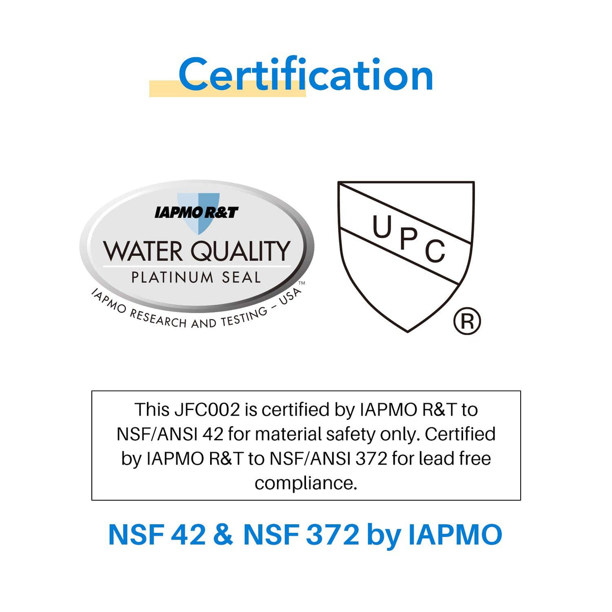 ICEPURE packaging highlights certifications and safe materials for confident use