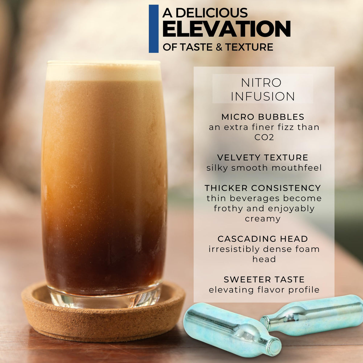 ICO cartridges made from eco-friendly recyclable steel for sustainable brewing