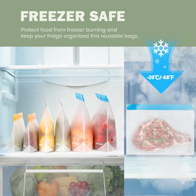 IDEATECH freezer-safe bags minus-30c preserve flavor while preventing freezer burn.