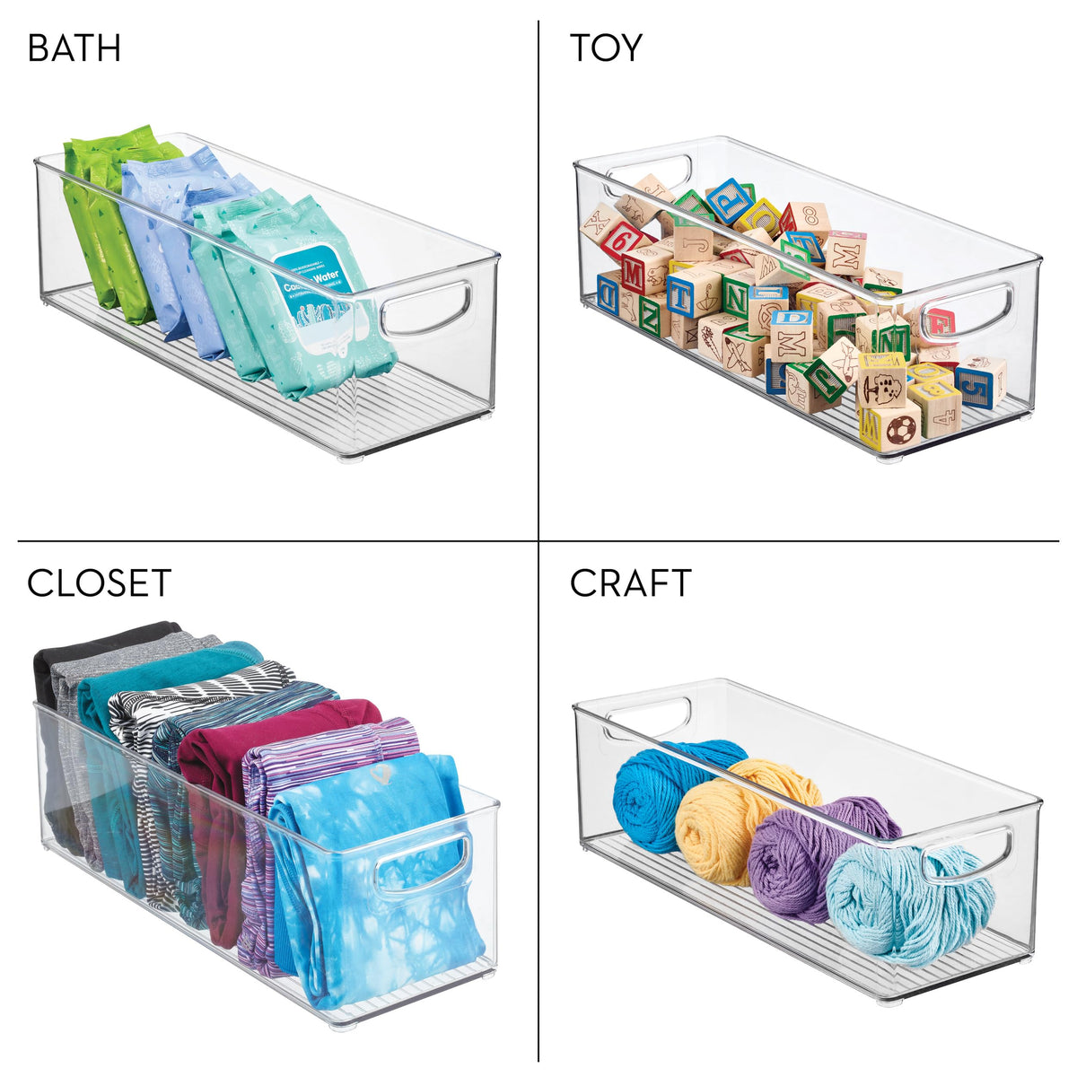 iDesign bin is shatter-resistant and durable for daily use.