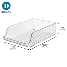 iDesign clear plastic material provides a transparent view of contents.