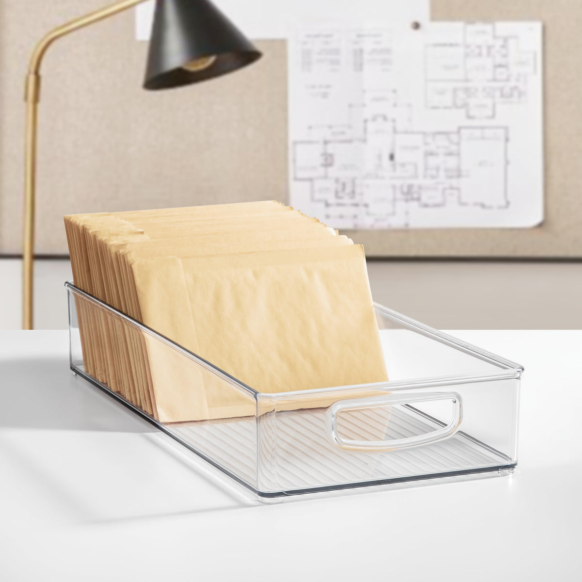 iDesign Durable Plastic Storage Bin sturdy and long-lasting