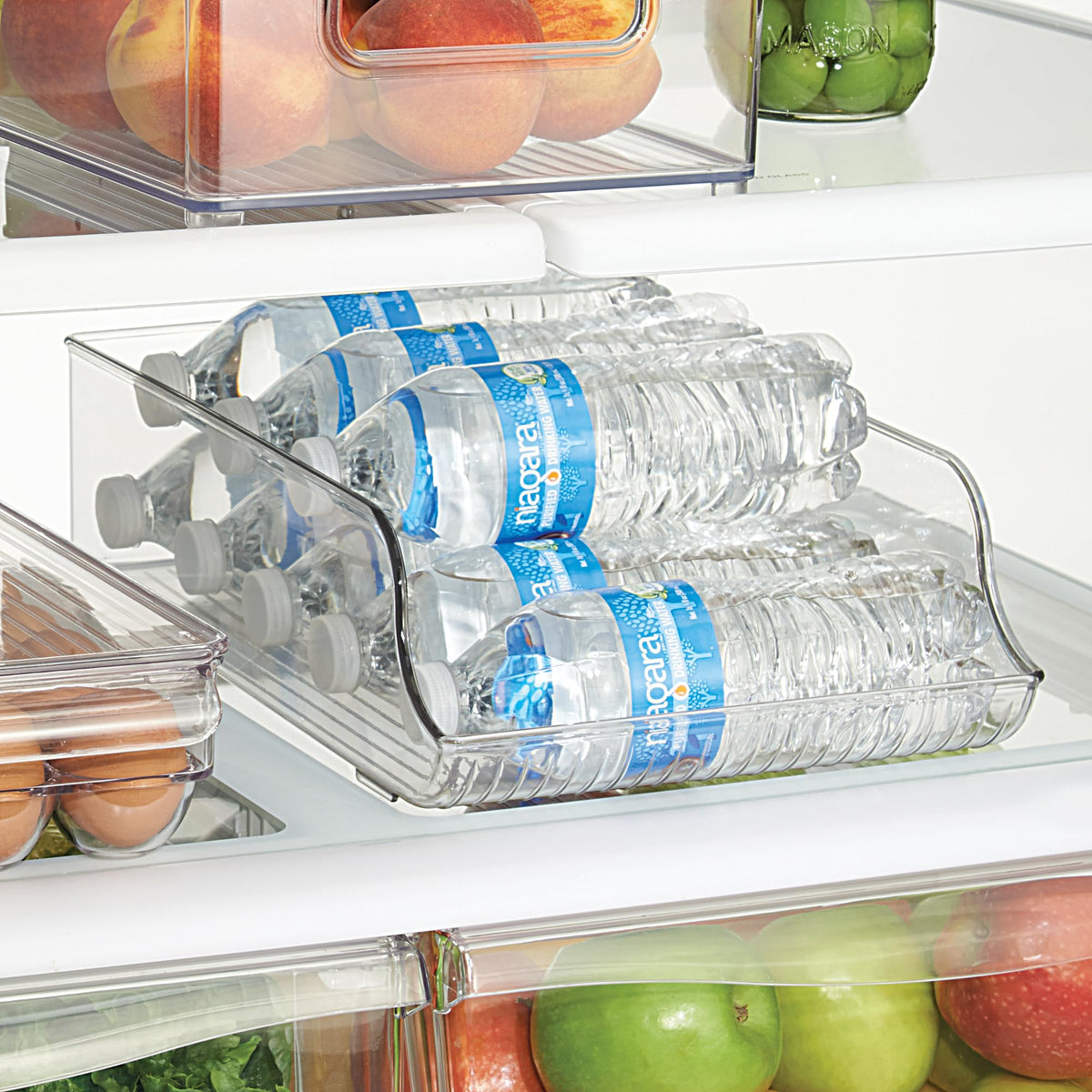 iDesign durable plastic construction with reinforced bottom for stable storage.