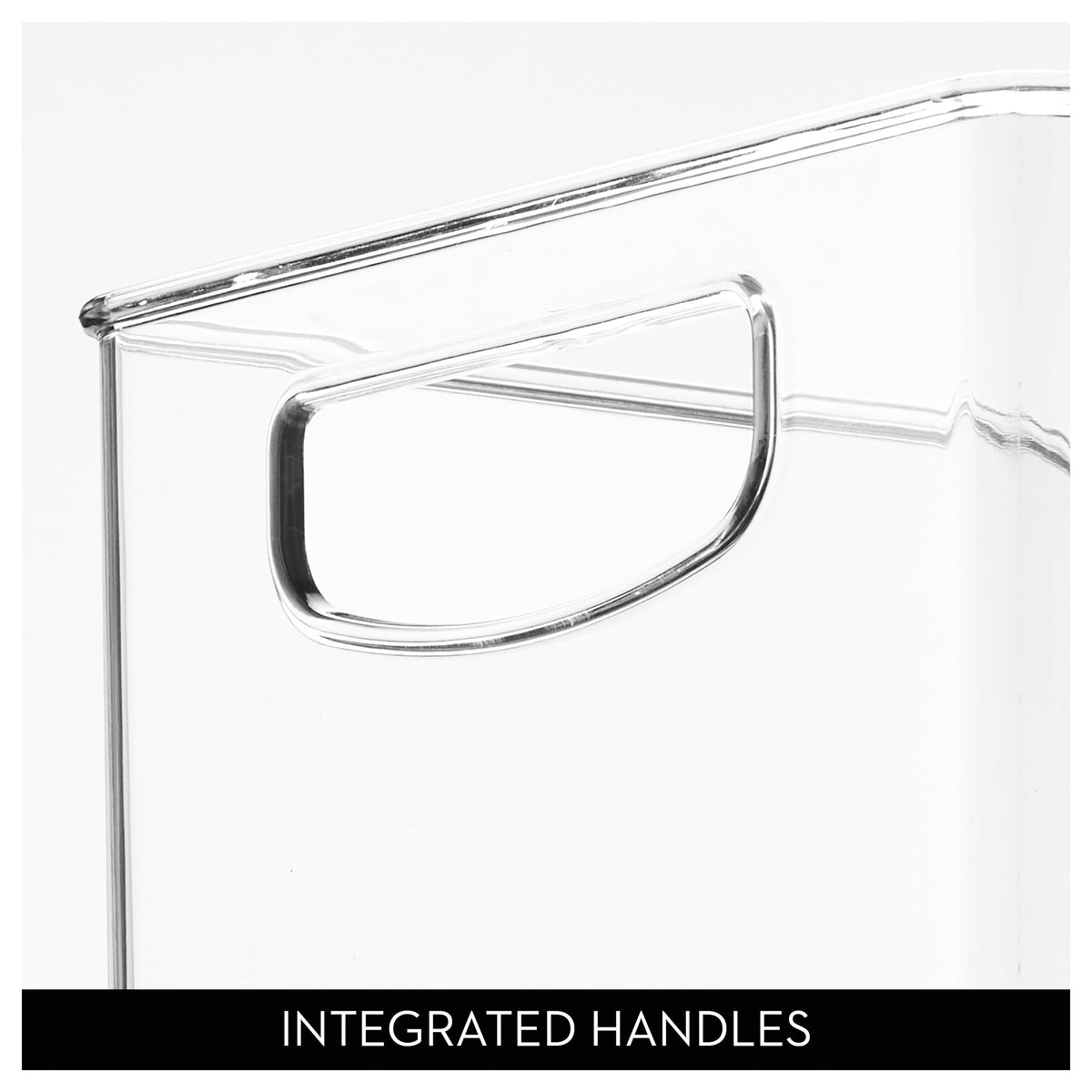 iDesign Stackable Bin with dimensions 10.04 by 5.91 by 5 inches for efficient shelves