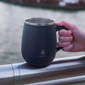 Ideus ergonomic side-handle office mug for comfortable grip