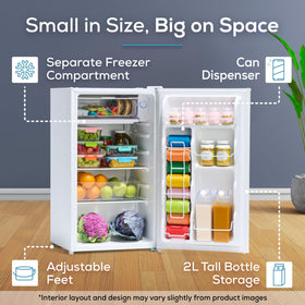 Igloo beverage fridge with door area, easy access to drinks.
