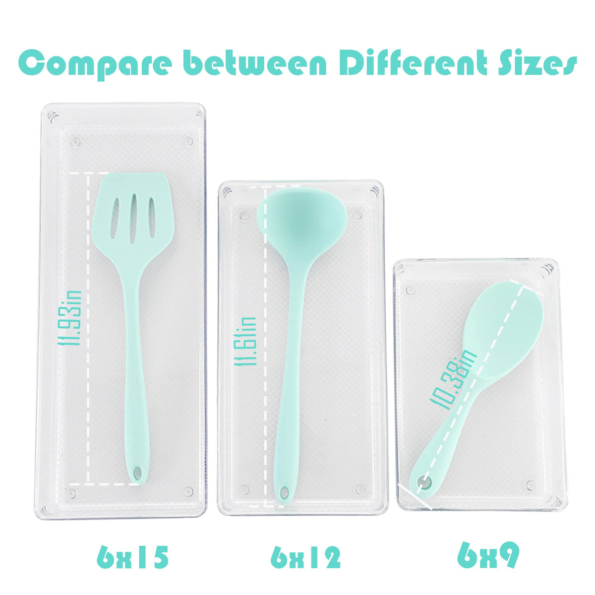 ihomecooker kitchen drawer organizer tray streamlines utensils for quick access.