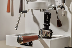 IKAPE threaded base detail for secure fit on espresso machines