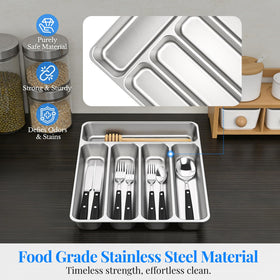 IKOCO rustproof silverware organizer suitable for moisture-prone areas