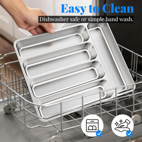 IKOCO space-saving silverware tray helps declutter crowded drawers