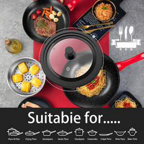 ILOVYO Universal Pot Lid silicone rim for heat resistance