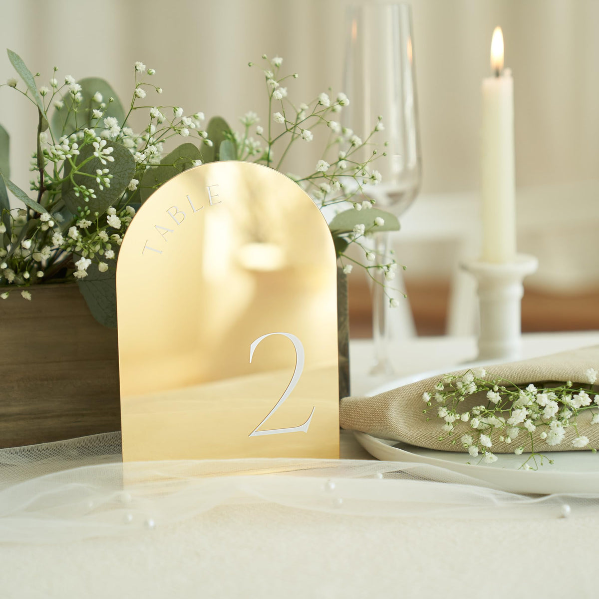 ZICOTO acrylic table numbers are lightweight and durable for easy setup