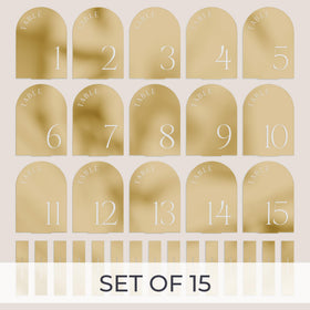 ZICOTO table number stands provide secure upright display during events