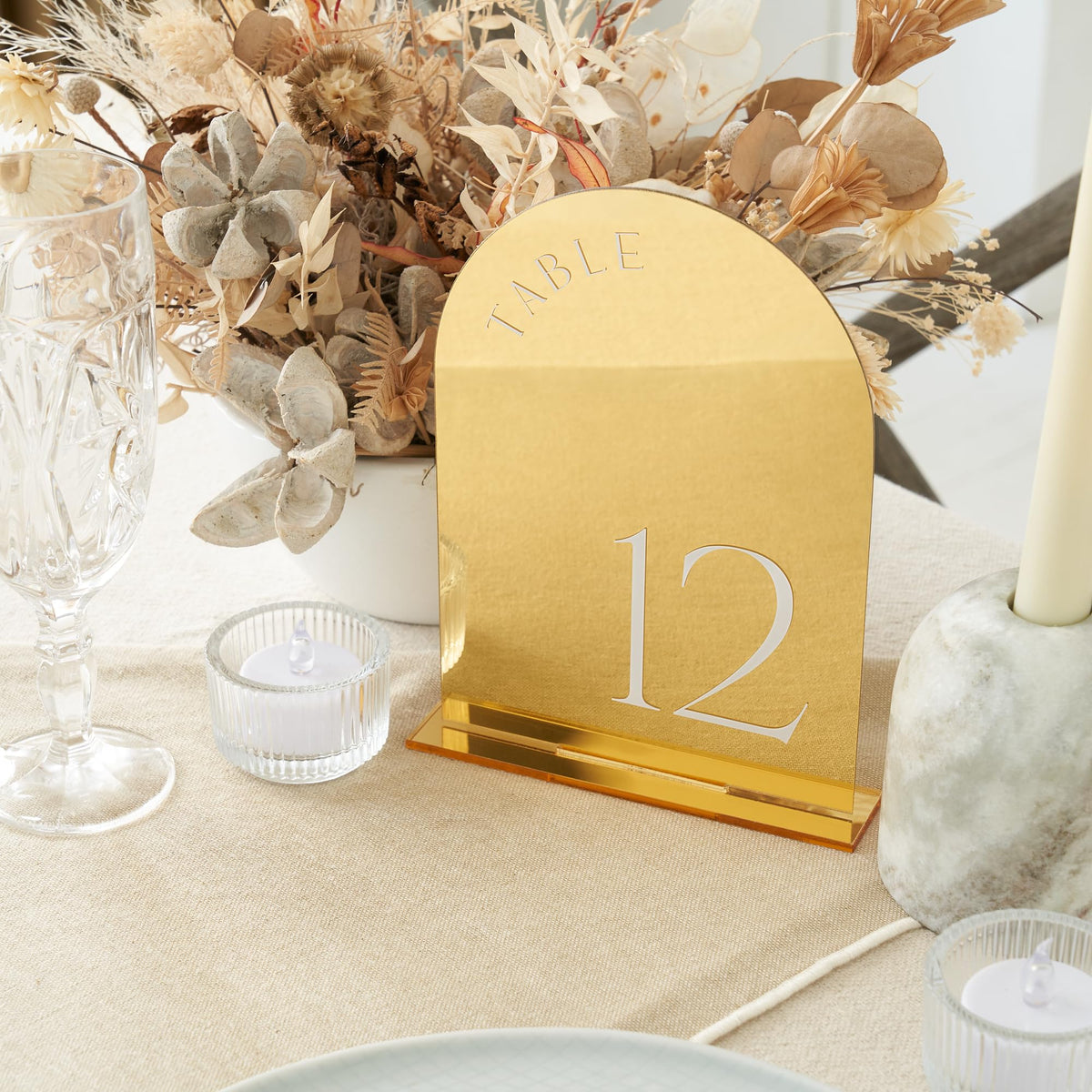 ZICOTO 7x4.96 inch numbers shine under candlelight