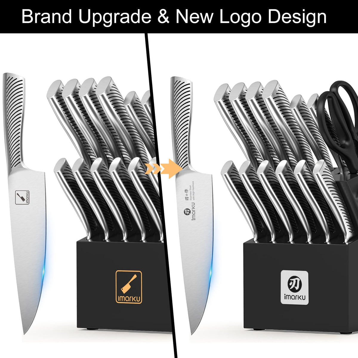 imarku dishwasher-safe knives simplify cleanup after cooking.