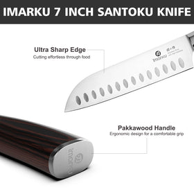 Imarku knives resist rust and stains for long-lasting shine.