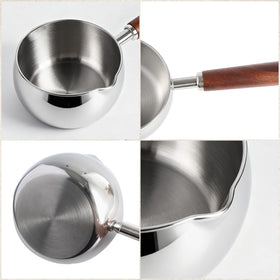 IMEEA Warmer Pot pour spout enables easy transfer of milk or sauce
