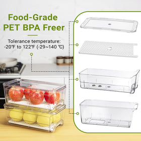 Imncya compact fridge bins maximize small spaces with clear visibility