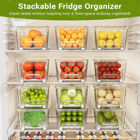 Imncya fruit and vegetable storage trays organize produce with breathable bins
