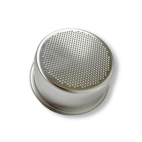 IMS Precision basket polished surface resists coffee residue and eases cleaning