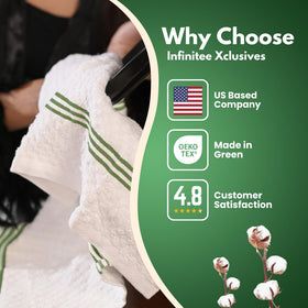 Durable Infinitee Xclusives towels maintain softness after washing.