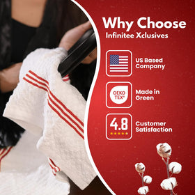Durable Infinitee Xclusives towels survive washes, maintaining feel