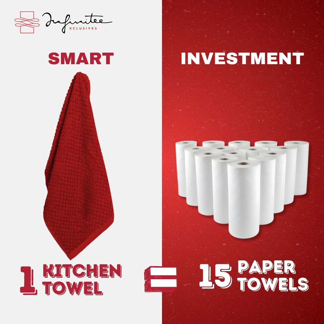 Machine-washable Infinitee Xclusives towels for easy care and reuse