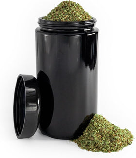 Infinity Jars 500ml airtight UV glass jar protects freshness and aroma.
