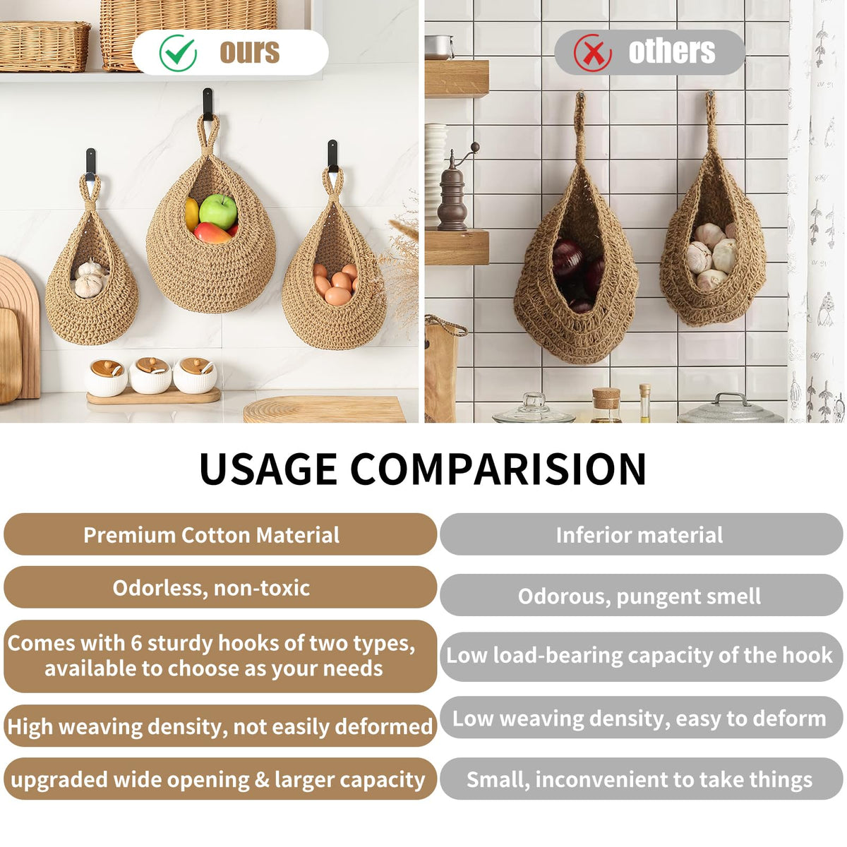INJORAN transparent hooks for easy traceless hanging