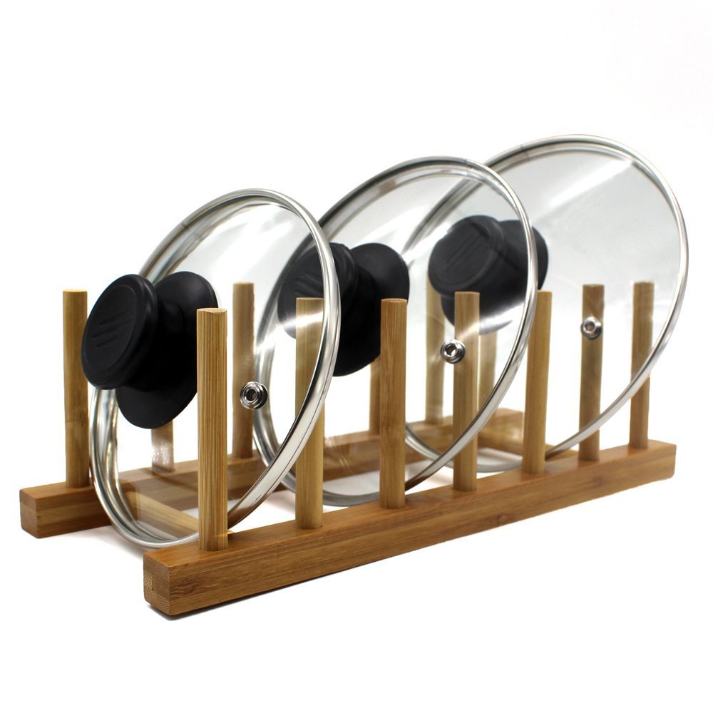INNERNEED bamboo dish rack easy to wipe clean and air dry after use