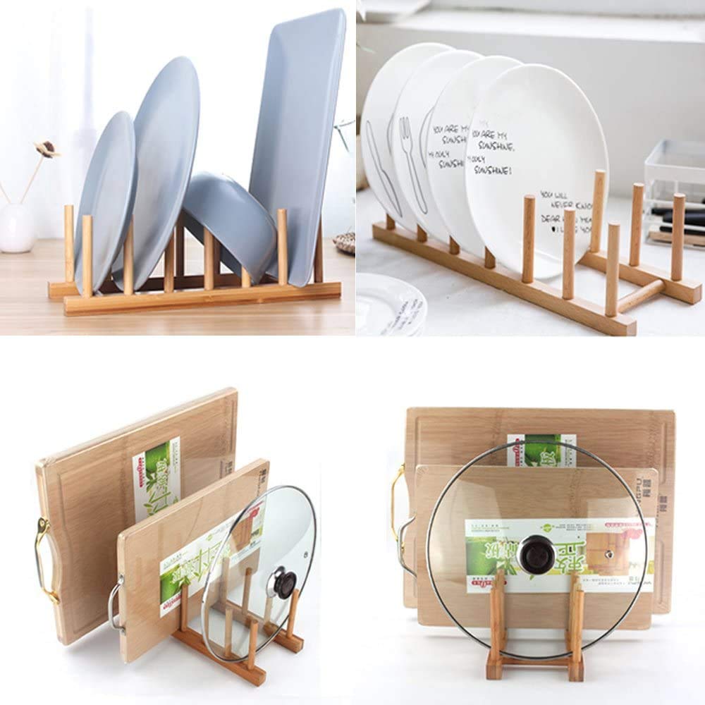 INNERNEED bamboo dish rack pegs ensure a tight, sturdy assembly.