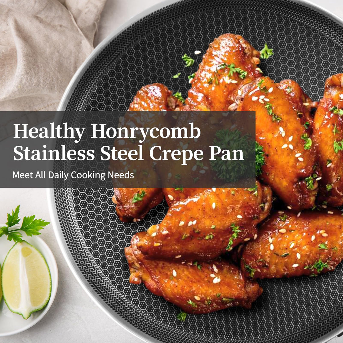 Innerwell dishwasher-safe and oven-safe pan for convenient cleanup and cooking