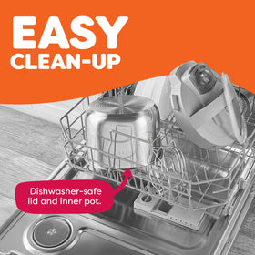 Instant Pot dishwasher-safe lid and inner pot for easy cleanup