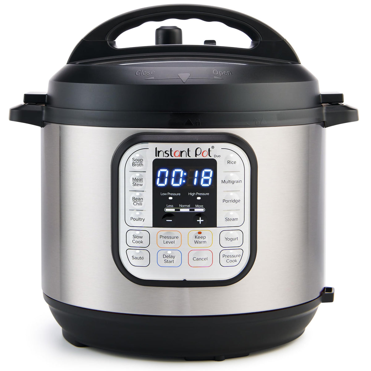 Instant Pot Duo 8-Quart lid with secure seal for safe steam release