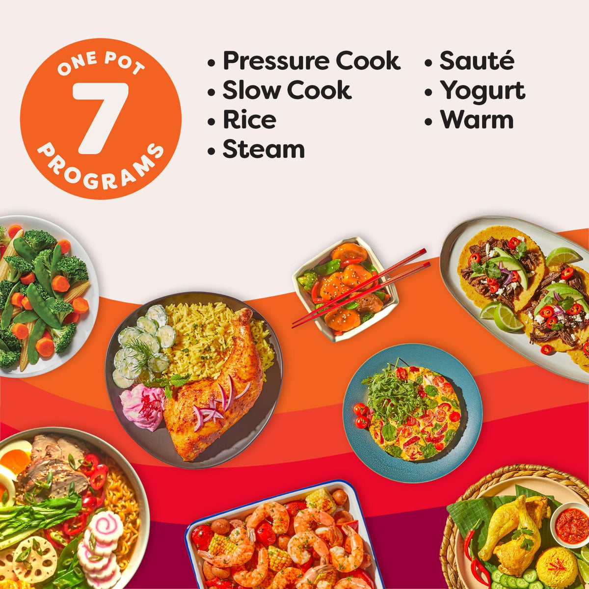 Instant Pot Rio Mini anti-spin design stabilizes the pot during sauté