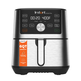 Instant Pot VORTEX Plus front view with quick-access controls for easy meals.