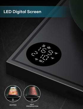 INTASTING hold function keeps water warm up to 2 hours for ready pours.