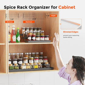 INVOCOO cabinet setup saves space and keeps jars organized.