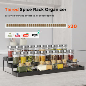 INVOCOO spice rack fence guards prevent spills while cooking.