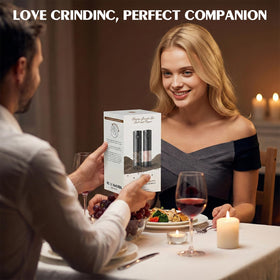 ioion grinder powered by four AAA batteries for cordless seasoning