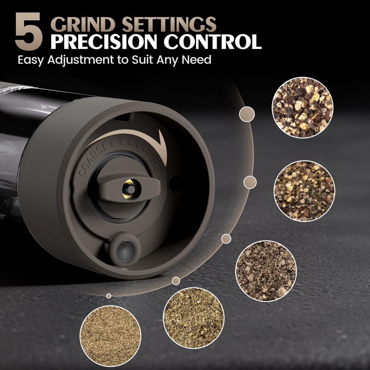 ioion electric grinder with one-hand operation for easy cooking