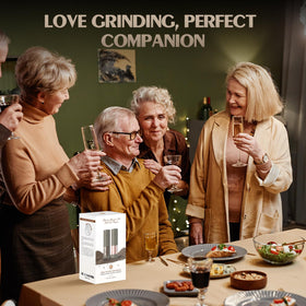 ioion grinder's transparent reservoir lets you monitor spice levels
