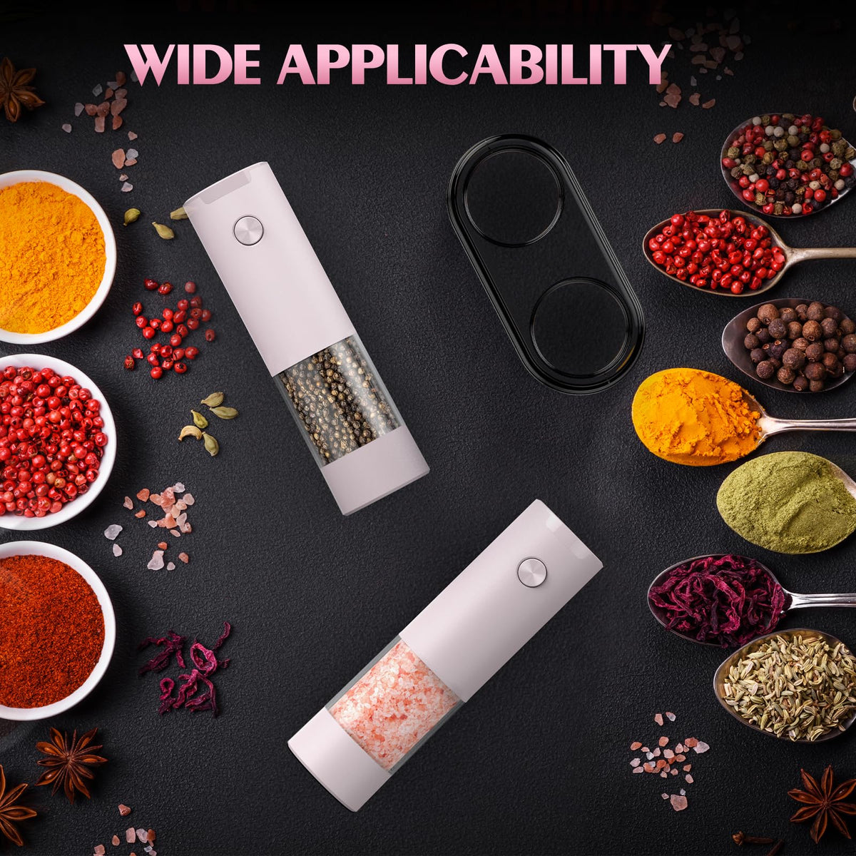 ioion one-handed operation makes seasoning quick and easy
