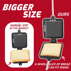 IPROUDER storage bag keeps the two pie irons organized for camping trips.
