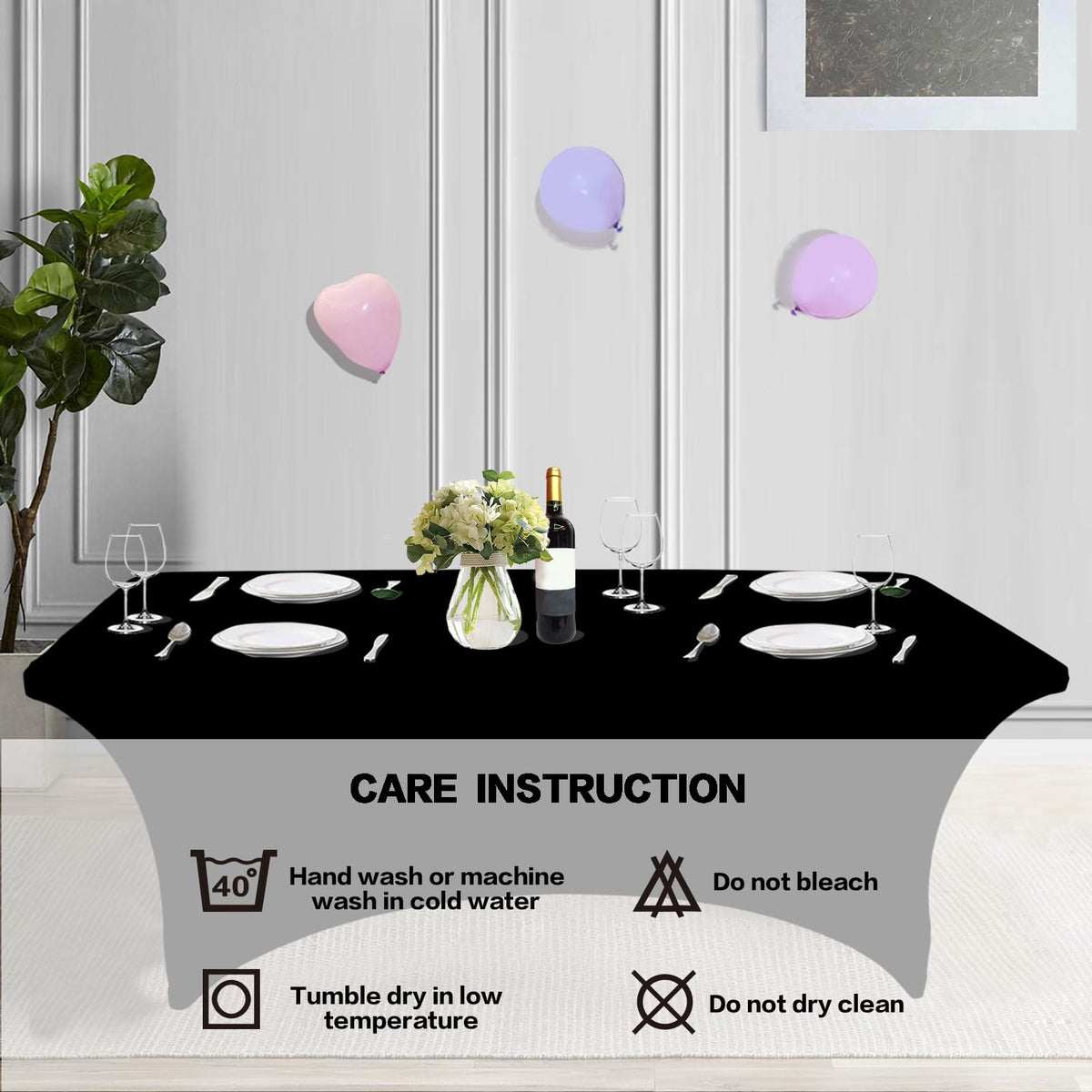 IVAPUPU edge-protection tablecloth guards corners during service.