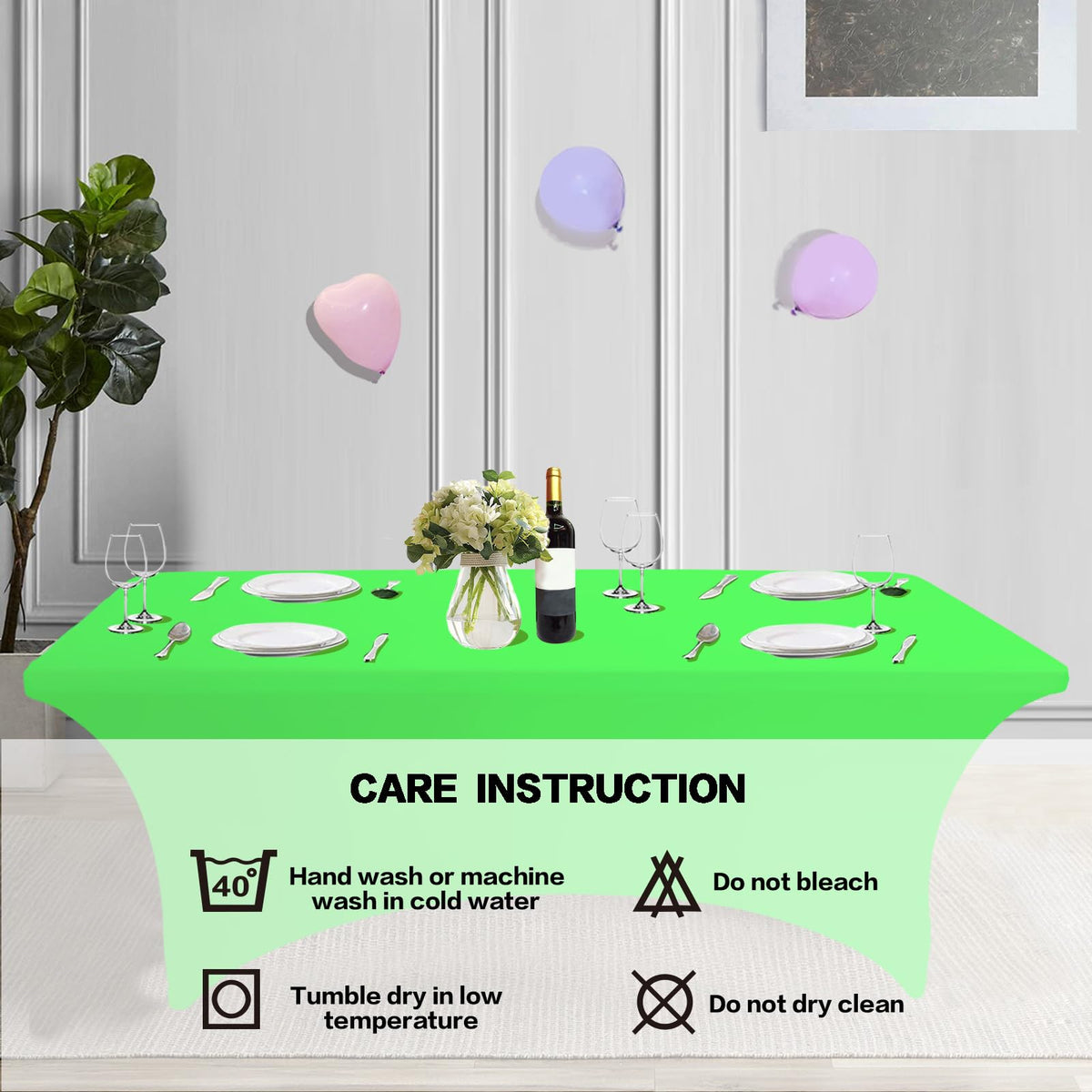 IVAPUPU durable tablecloth keeps party tables neat
