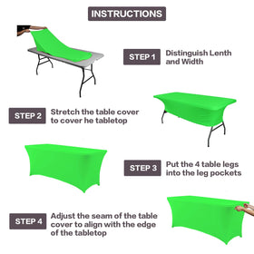 IVAPUPU four-way stretch spandex tablecloth with sturdy seams