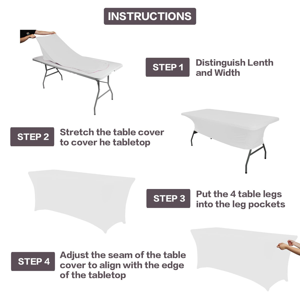 IVAPUPU tablecloth easy-care and machine washable surface after a quick wash.