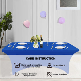 IVAPUPU tablecloth protector royal blue 6ft ideal for weddings and parties.