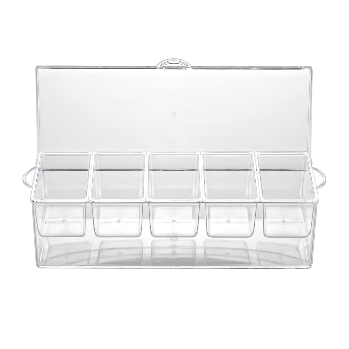 IVYHOME condiment server includes 3 tongs and 5 spoons for serving